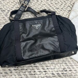 Prada Nylon/Leather Handbag